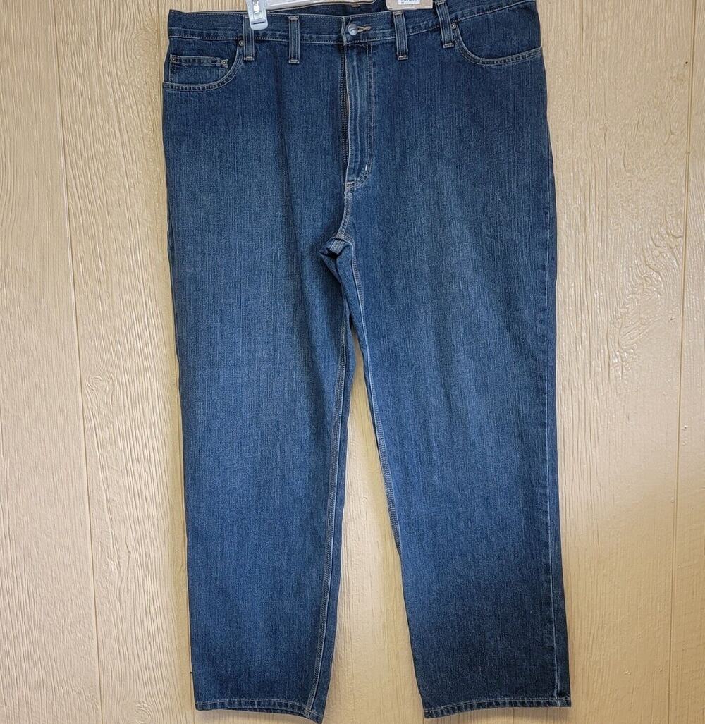 Carhartt Relaxed Fit Mens Jeans 44x32 Holter Jean Straight Leg Blue
